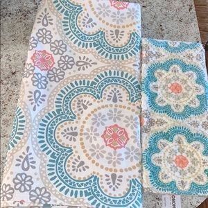 Fabric Shower Curtain and Hand Towel